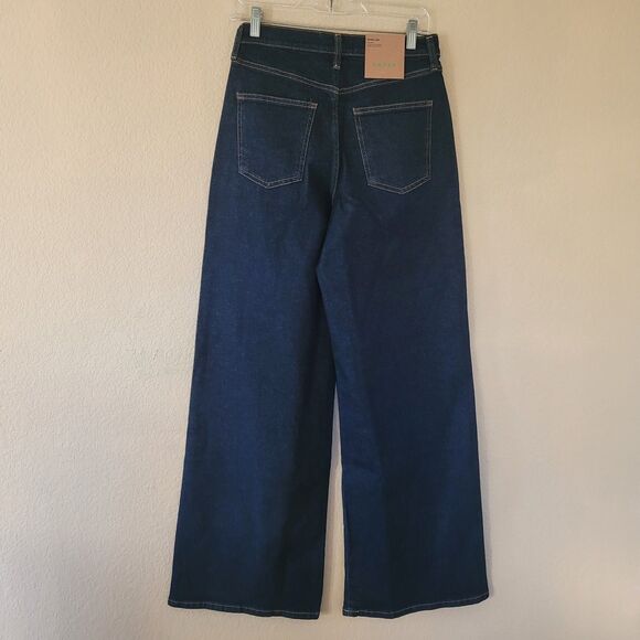 Boden Womens High Rise Wide Leg Jeans Size 28 Blue Casual Baggy Pockets 90s Nwt - Picture 9 of 9